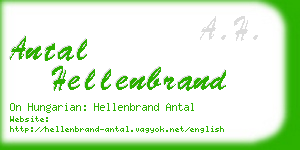 antal hellenbrand business card